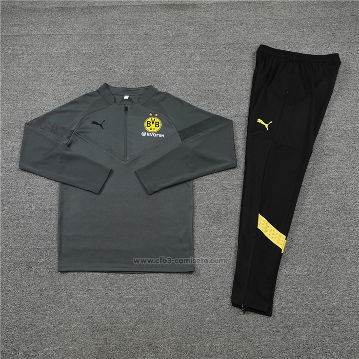 Chandal de Sudadera del Borussia Dortmund 2022-2023 Gris
